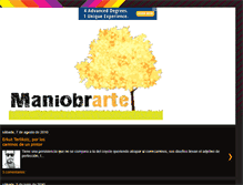 Tablet Screenshot of maniobrarte.blogspot.com