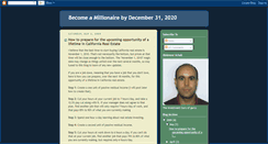 Desktop Screenshot of millionaireby2020.blogspot.com