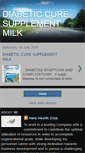Mobile Screenshot of diabeticcuresupplementmilk.blogspot.com