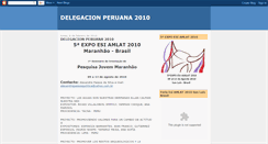 Desktop Screenshot of cientec-delegacionperuana2010.blogspot.com