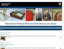 Tablet Screenshot of morristownnhpmuseum.blogspot.com