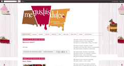 Desktop Screenshot of megustasdulce.blogspot.com