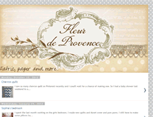 Tablet Screenshot of fleurdeprovence.blogspot.com