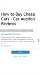 Mobile Screenshot of carauctionreviews.blogspot.com