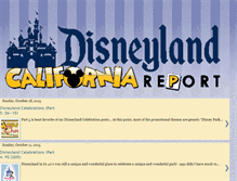 Tablet Screenshot of disneylandcaliforniareport.blogspot.com