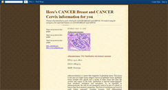 Desktop Screenshot of cancerbreastncervix.blogspot.com