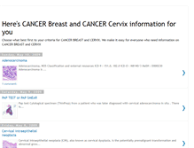 Tablet Screenshot of cancerbreastncervix.blogspot.com