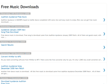 Tablet Screenshot of my-free-music-downloads.blogspot.com