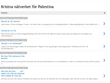 Tablet Screenshot of kristnantverketfrpalestina.blogspot.com