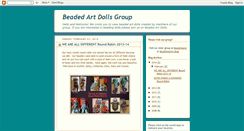 Desktop Screenshot of beadedartdollsgroup.blogspot.com