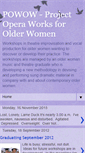 Mobile Screenshot of powow-projectoperaworksforolderwomen.blogspot.com