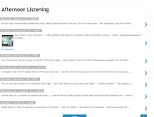 Tablet Screenshot of afternoonlistening.blogspot.com