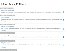 Tablet Screenshot of dmorris-pollaklibrary10things.blogspot.com