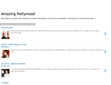 Tablet Screenshot of amazing-hollywood.blogspot.com