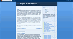 Desktop Screenshot of lightsinthedistance.blogspot.com