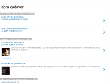 Tablet Screenshot of abracadaveres.blogspot.com