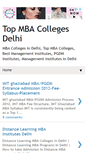 Mobile Screenshot of mba-colleges-in-delhi.blogspot.com