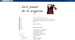 Desktop Screenshot of lospanasdelaesquina.blogspot.com