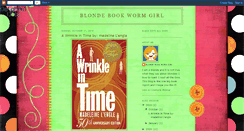 Desktop Screenshot of blondebookwormgirl.blogspot.com