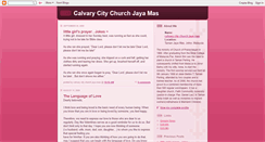 Desktop Screenshot of calvaryjayamas.blogspot.com