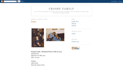 Desktop Screenshot of crosbyfamilytree.blogspot.com