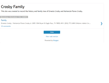 Tablet Screenshot of crosbyfamilytree.blogspot.com