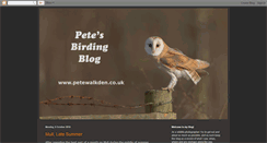 Desktop Screenshot of petesbirdingblog.blogspot.com
