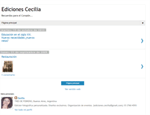 Tablet Screenshot of edicionescecilia.blogspot.com