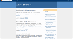 Desktop Screenshot of aharoninsurance.blogspot.com