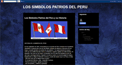 Desktop Screenshot of lossimbolospatriosdelperu.blogspot.com