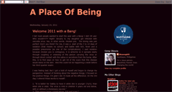 Desktop Screenshot of aplaceofbeing.blogspot.com