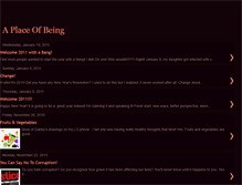 Tablet Screenshot of aplaceofbeing.blogspot.com