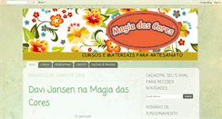 Desktop Screenshot of lojamagiadascores.blogspot.com
