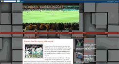 Desktop Screenshot of crick2011-worldcup.blogspot.com