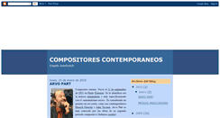 Desktop Screenshot of compositorescontemporaneos.blogspot.com