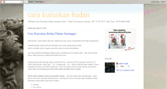 Desktop Screenshot of cara-kuruskanbadan.blogspot.com