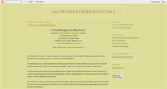 Desktop Screenshot of calveloengineeredsystems.blogspot.com