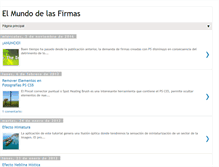 Tablet Screenshot of elmundodelasfirmas.blogspot.com