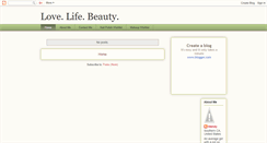 Desktop Screenshot of luvlifebeauty.blogspot.com