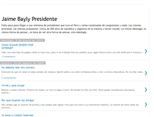 Tablet Screenshot of presidentebayly.blogspot.com