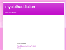 Tablet Screenshot of myclothaddiction.blogspot.com