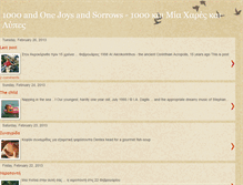 Tablet Screenshot of 1001joysandsorrows.blogspot.com
