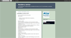 Desktop Screenshot of blackberryadvisor.blogspot.com