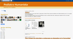 Desktop Screenshot of pediatrahumanista.blogspot.com