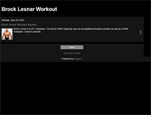 Tablet Screenshot of brock-lesnar-workout.blogspot.com