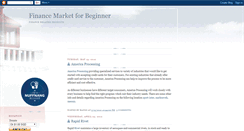 Desktop Screenshot of financemarketbeginner.blogspot.com