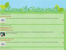Tablet Screenshot of laurathenaturopath.blogspot.com