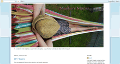 Desktop Screenshot of maeliesmama.blogspot.com