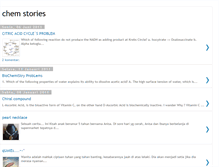 Tablet Screenshot of chemicalstories.blogspot.com