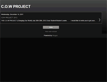 Tablet Screenshot of cowproject.blogspot.com